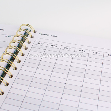 A5 Spiral Daily Gym Workout Fitness Planner
